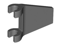 Flag 2 x 2 Trapezoid with Flared Edge, Dark Bluish Gray (80324 / 6365497)