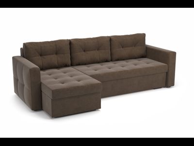 ГРЕЙС угловой диван ULTRA CHOCOLATE коричневый (Софт)