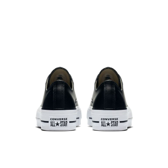 Кеды Converse All Star Lift Leather черные на платформе