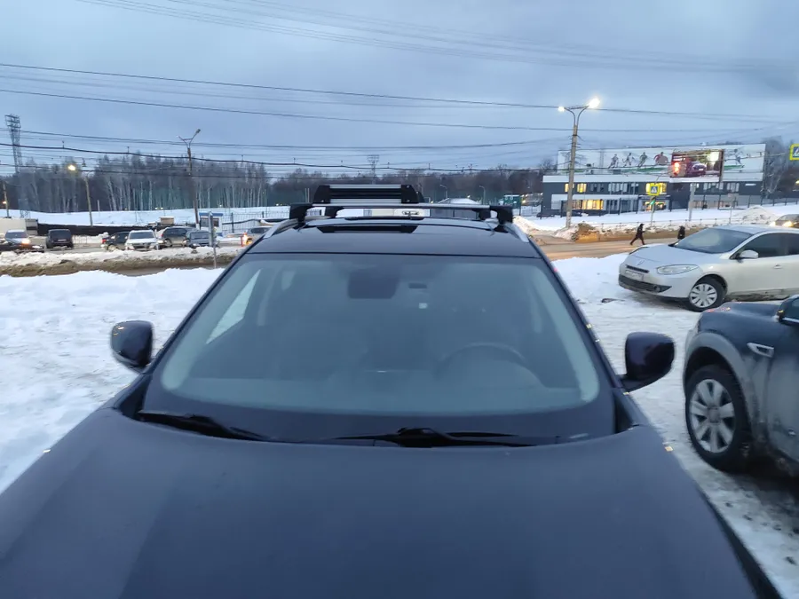 Renault Koleos + Багажная система LUX SCOUT-2+ Лыжные крепления inter