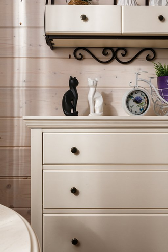 Комод Бьерт 1-37 узкий из массива сосны на высоких ножках 97 х 43 х 96 см