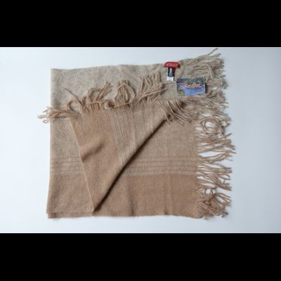 Вязаный палантин с бахромой Италия Vizio 6468 SLFK бежевый