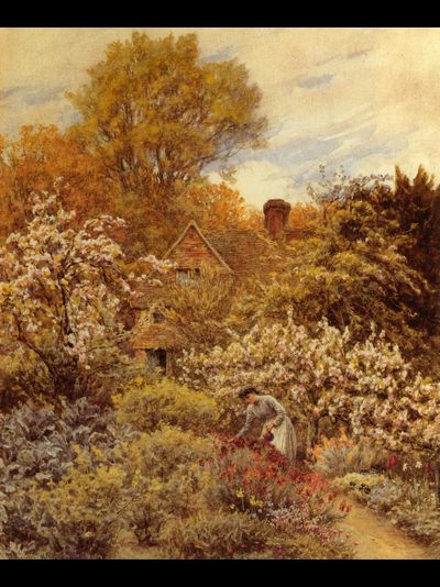 Купить картину обогреватель, репродукция Аллингем Весенний сад