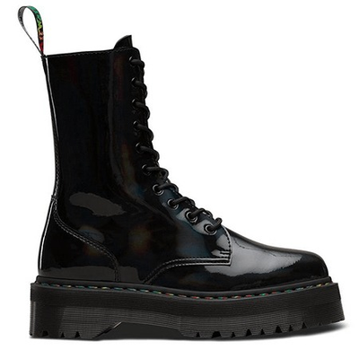 Girls rainbow dr martens top
