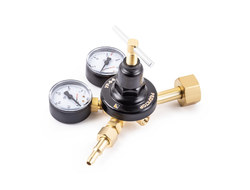 Редуктор УР-6-5 (углекислотный, 2 манометра, ЛАТУНЬ), Foxweld, 8339