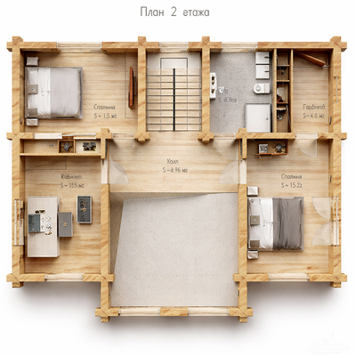 «Лесная Симфония»  156 м²