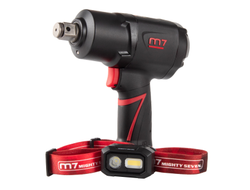 Гайковерт пневматический ударный 3/4", 1898 Нм, в комплекте налобный фонарь MIGHTY SEVEN NC-6255QL