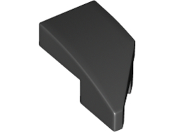 Wedge 2 x 1 x 2/3 Left, Black (29120 / 6181720)