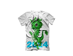 Футболка 3D с полной запечаткой год Дракона №7