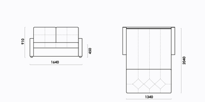 ДВУСПАЛЬНЫЙ УЛЬТРА КОМПАКТНЫЙ БЕСПРУЖИННЫЙ ДИВАН-КРОВАТЬ МАНХЭТТЕН-2, МЕТАЛЛОСКЕЛЕТ С МЕХАНИЗМОМ СЕРДЖИО, С ПОДУШКАМИ И ДЕКОРОМ РУЧЕК