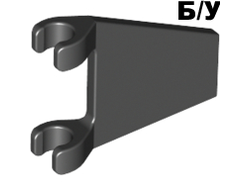 ! Б/У - Flag 2 x 2 Trapezoid, Black (44676 / 4184617) - Б/У
