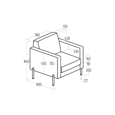 Кресло Everprof Dexter Экокожа Черный