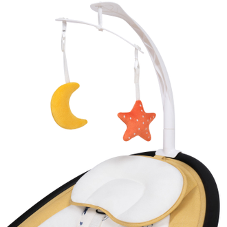 Шезлонг Nuovita Mistero MS1 Giallo, Nero/Желтый, Черный