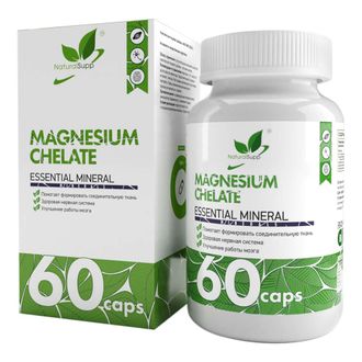Магний хелат (Magnesium chelate), 60 кап. (NaturalSupp)
