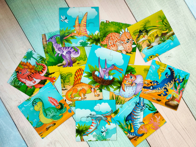 Пазл магнитный "Эра динозавров"