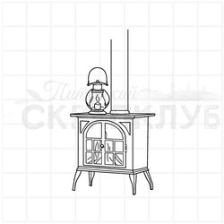 штамп печка