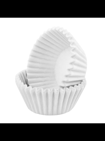Форма бумажная для конфет /капсула (100 шт., белая), 30*15мм
