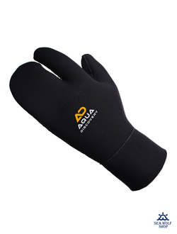 Рукавицы неопреновые 7мм AquaDiscovery 3х-палые "Classic" н/н р.M