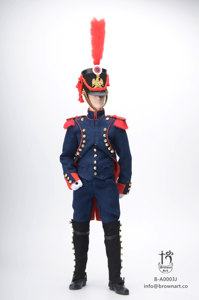 Артиллерист армии Наполеона - КОЛЛЕКЦИОННАЯ ФИГУРКА 1/6 Artillery gunner of the guard  standard version (B-A0003N) - BROWN ART