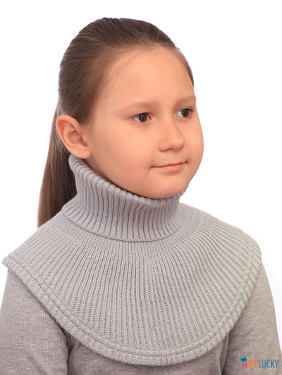 Манишка  21-32, цвет светло-серый р. 1( универсальный от 1 года)