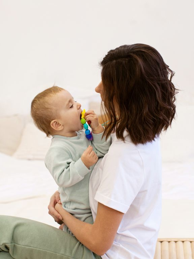 Бусы-прорезыватель из силикона Радуга мини