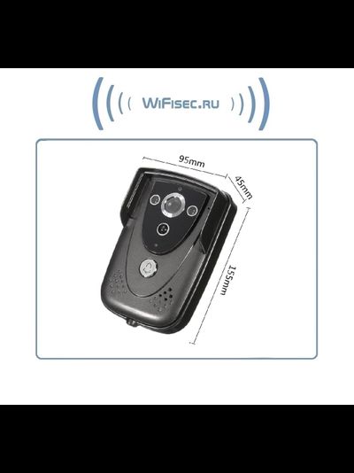 WiFi/LAN/СИМ вызывная панель видеодомофона, интерком связь с активным подавлением шума, открытие замка через мобильное приложение, HD. до - 10 град.С.