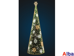 Каркасная Елка со снежинками, 8,0 м