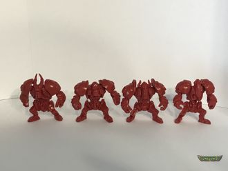 Панзеро (Панцероны) Красный полиэтилен (одна фигур с дефектом,)