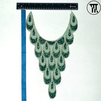 Вставка, цв. Изумрудный №20964