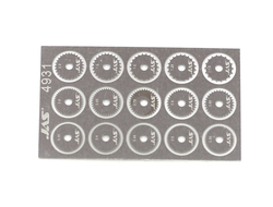 Jas: Набор дисков для ревитера, d 8,5 мм, шаг 0,35 - 1,5 мм (15 шт.)