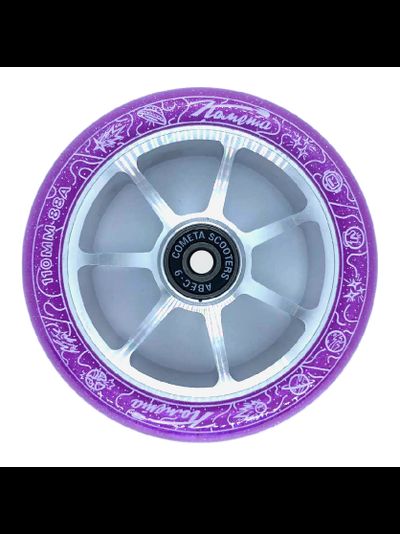 Колесо д/сам. Комета Старт Фиолетовый с блёстками / Серый
