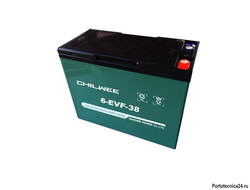 Аккумуляторная батарея Chilwee 6-EVF-38 (12В-40А\ч С5) 222х106х171 д.ш.в.