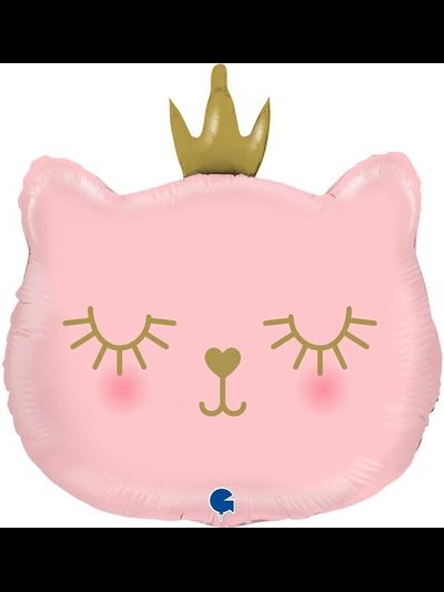 Шар Фигура Котенок Принцесса Розовый