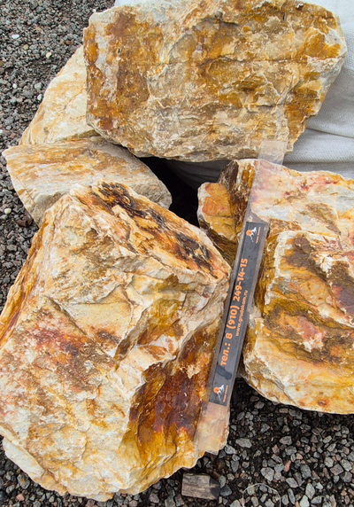 Кварцит медовый, фракция 400-600 мм