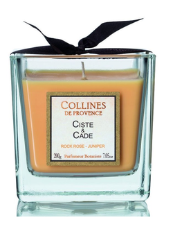 Ароматическая свеча COLLINES DE PROVENCE "Каменная Роза и Можжевельник"