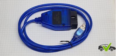 Диагностический адаптер VAG-Com KKL 409.1 на чипе CH340T Драйвера, программа