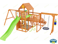 Детская площадка IgraGrad Крафт Pro 4 с зимней горкой Томск