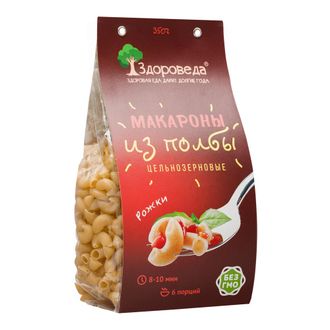 Макароны из полбы "Рожки", 350г (Здороведа)