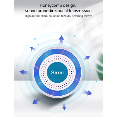 Беспроводная сирена 85 дБ GauTone PE519