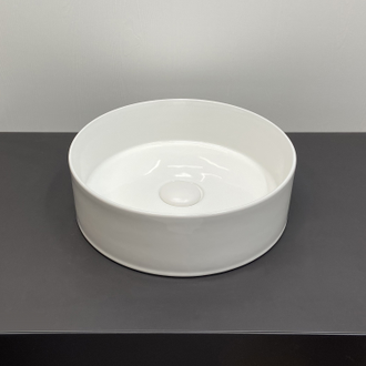 Тумба-умывальник "Джанкой-90" антрацит с черной столешницей, с раковиной COMFORTY 9111