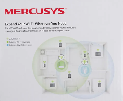 Усилитель WI-FI Mercusys MW300RE Белый