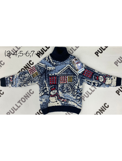 Детский свитер Снеговичок почтальон 02