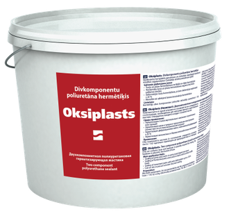 Полиуретановый герметик 2K Oksiplasts для заделки швов и трещин, ведро 12 кг
