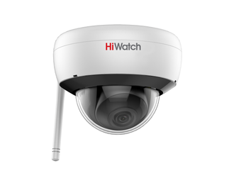 Hiwatch DS-I252W(B) 2 Мп купольная IP-видеокамера с EXIRподсветкой до 30 м, Wi-Fi и микрофоном