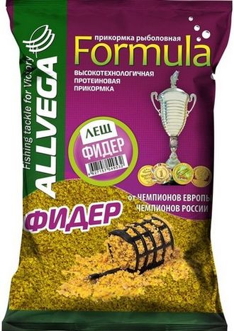 Прикормка летняя Allvega Formula Feeder Bream 0,9кг (ФИДЕР ЛЕЩ)