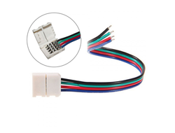 Соединительный кабель с одним зажимным разъемом для многоцветной ленты SC41C1ESB Ecola