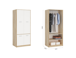 Шкаф 4дв Дуб Сонома