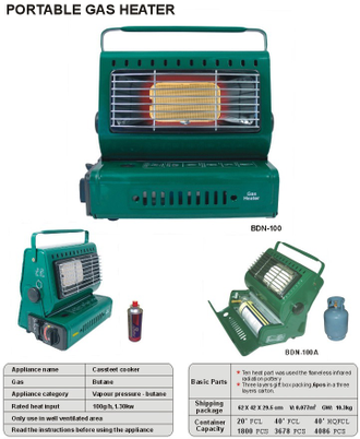 Газовый обогреватель Portable Gas Heater BDN-100 c переходником