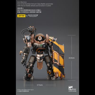 Автоматон Железного Круга Пертурабо (Warhammer Horus Heresy) - КОЛЛЕКЦИОННАЯ ФИГУРКА 1/18 Iron Warriors Iron Circle Domitar-Ferrum Class Battle-automata (JT02847) - JOYTOY