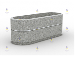 1679 Вазон «Стандарт», светло-серый